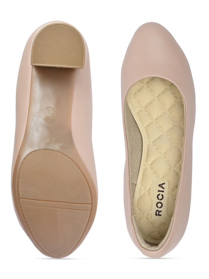 Rocia By Regal Nude Women Comfort Pumps