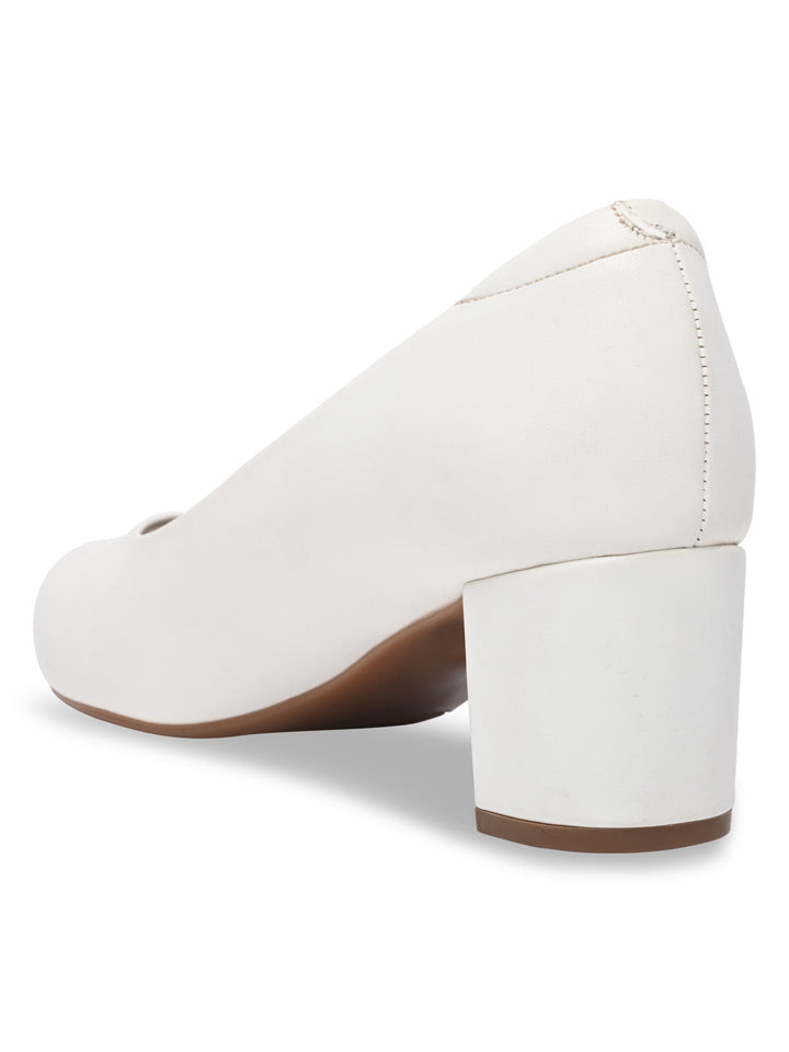 Rocia By Regal White Women Comfort Pumps