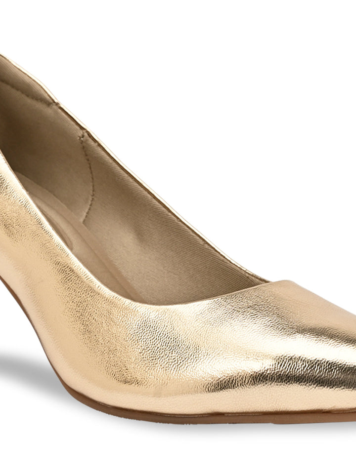 Rocia By Regal Gold Women High Heel Pumps