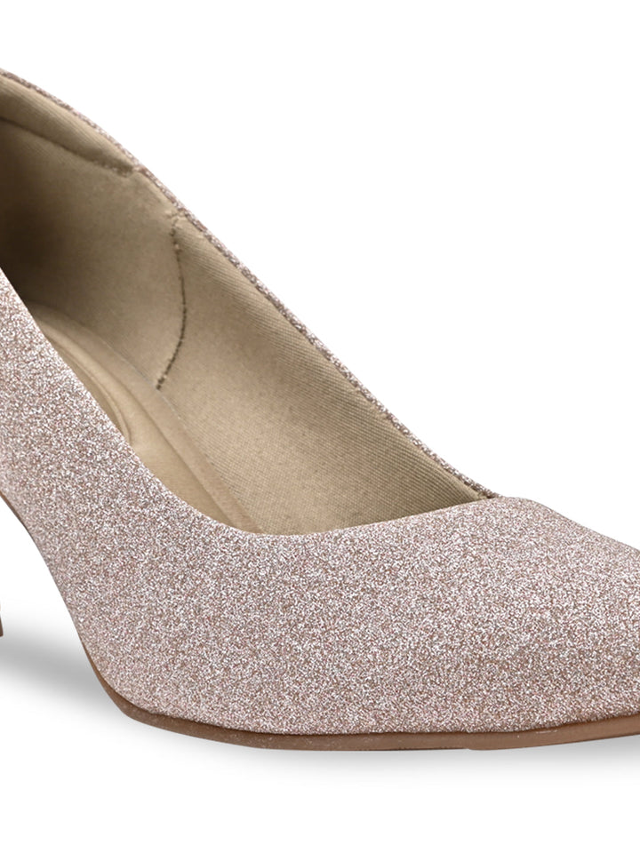 Rocia By Regal Rose Gold Women High Heel Pumps
