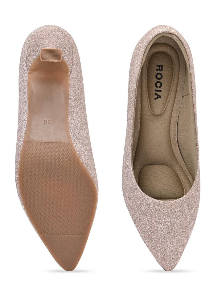 Rocia By Regal Rose Gold Women High Heel Pumps