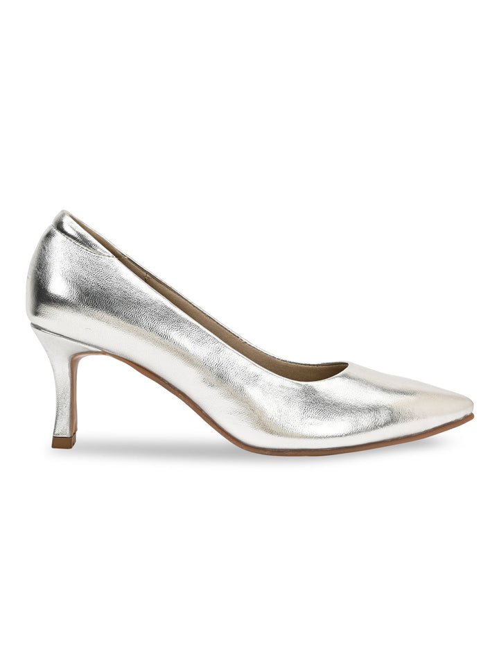 Rocia By Regal Silver Women High Heel Pumps