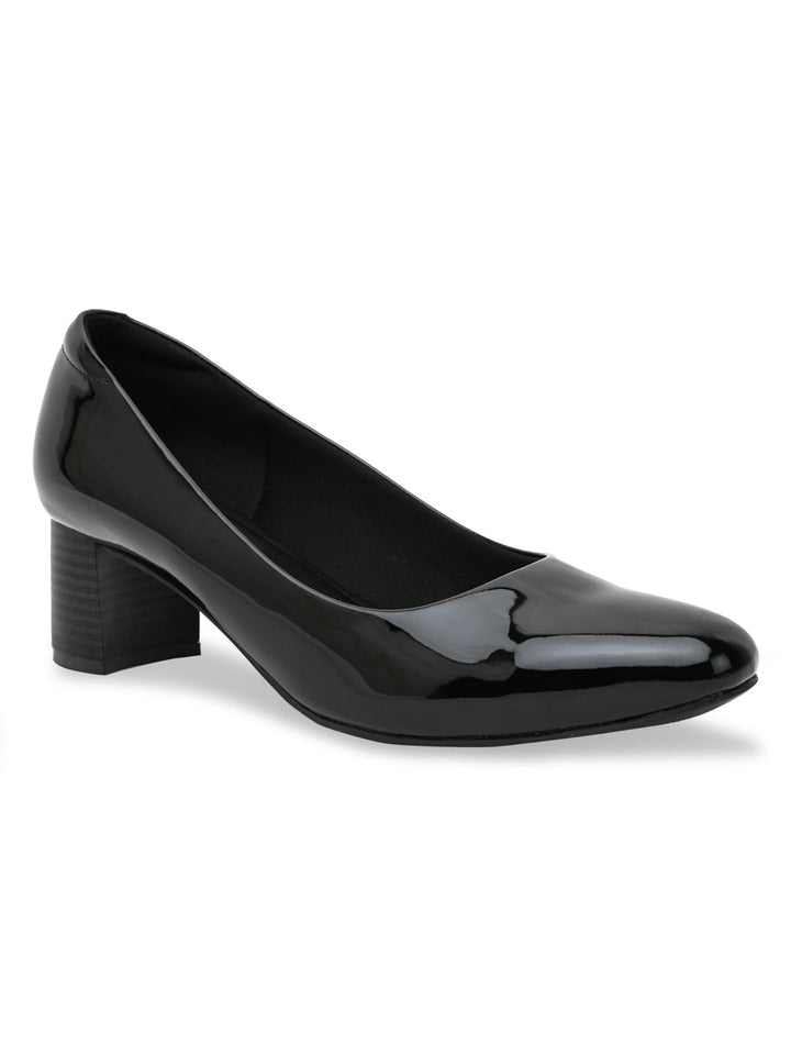 Rocia By Regal Black Women Patent Pumps
