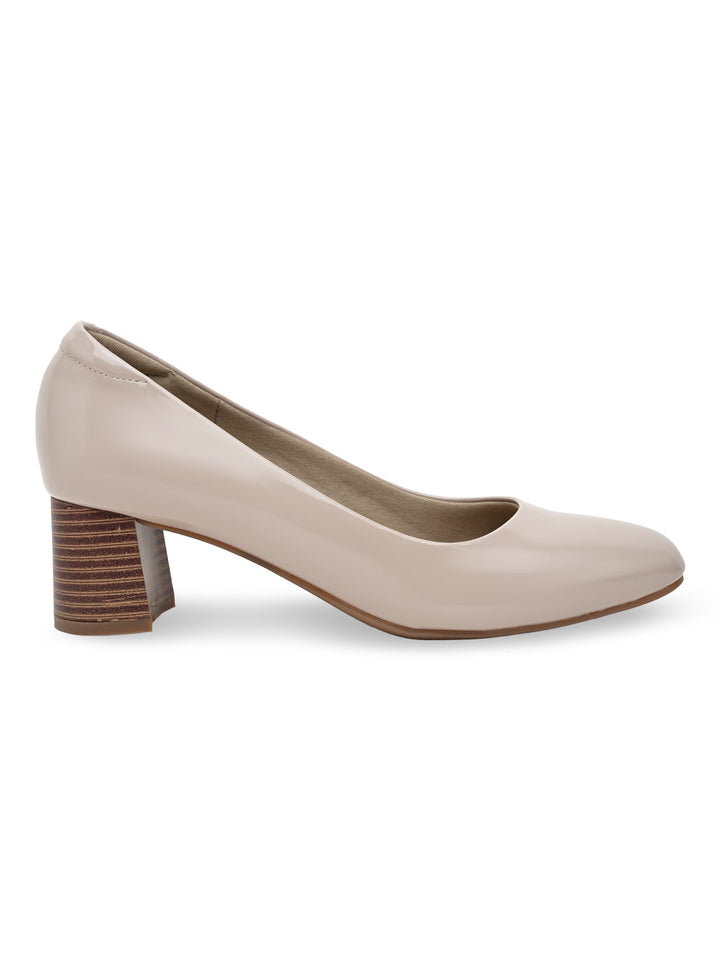 Rocia By Regal Nude Women Patent Pumps
