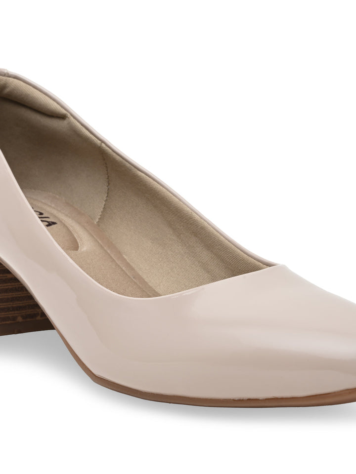 Rocia By Regal Nude Women Patent Pumps