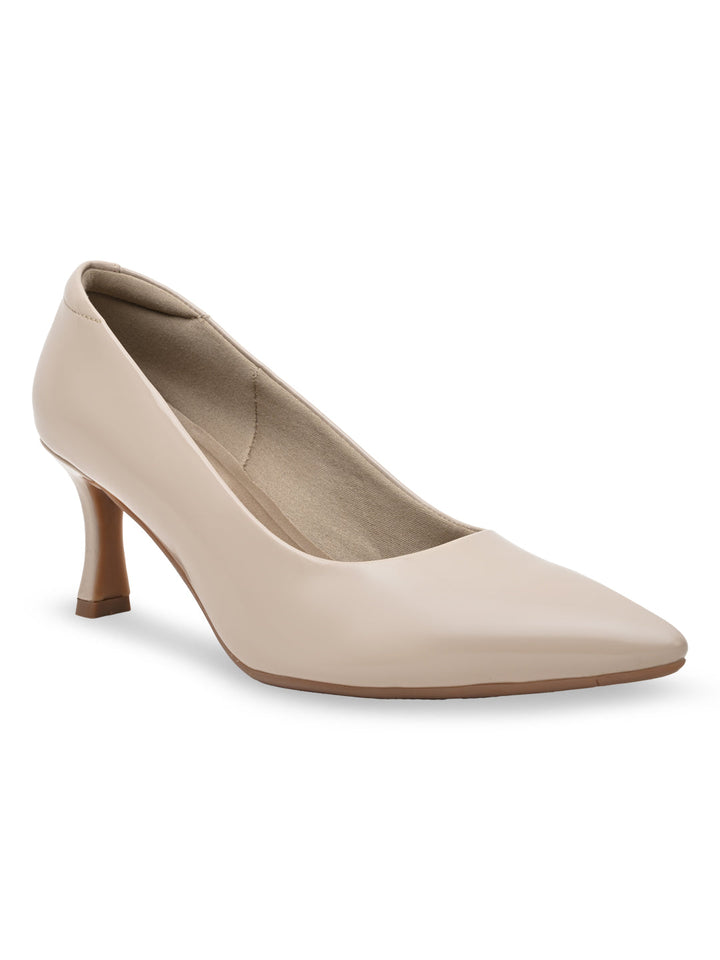 Rocia By Regal Beige Women Patent Stilettos