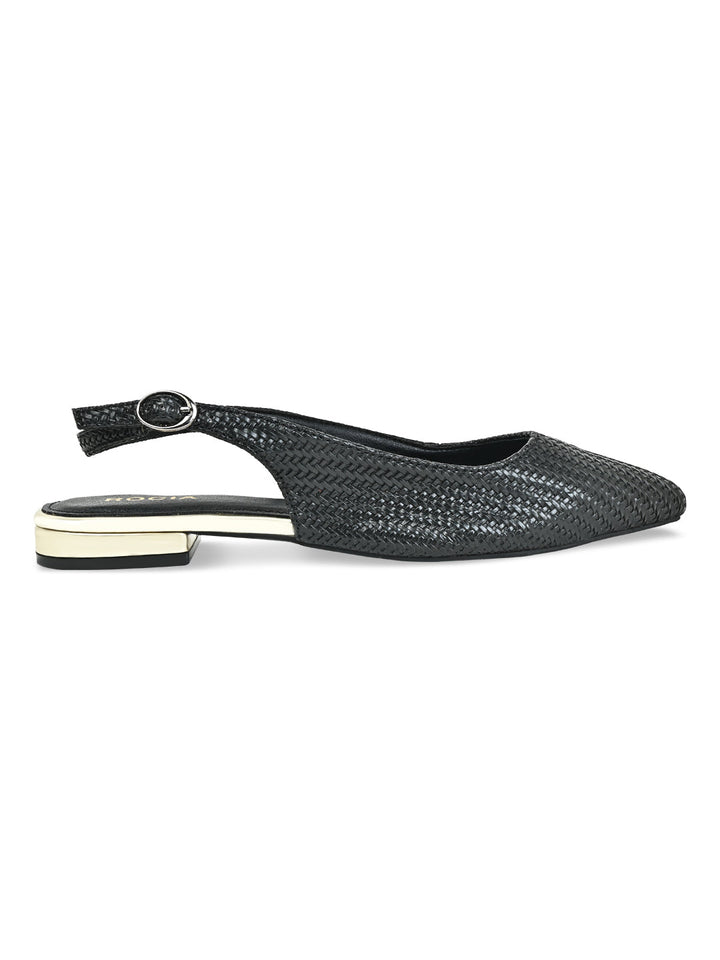 Rocia By Regal Black Women Chatai Slingback