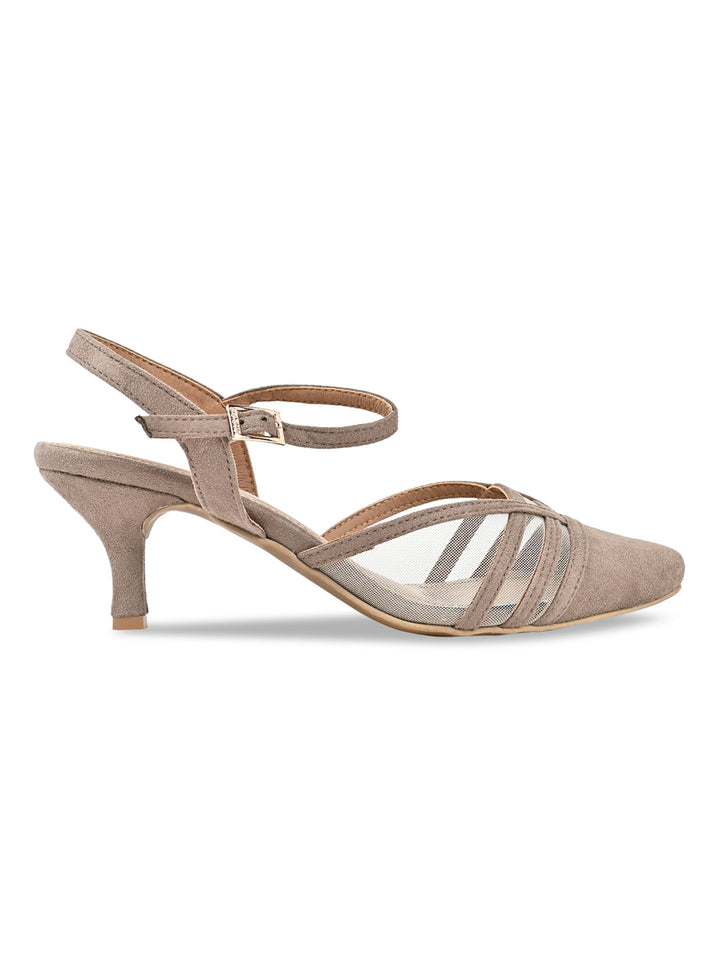 Rocia By Regal Beige Women Suede Pumps