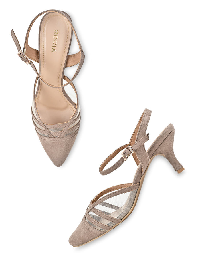 Rocia By Regal Beige Women Suede Pumps