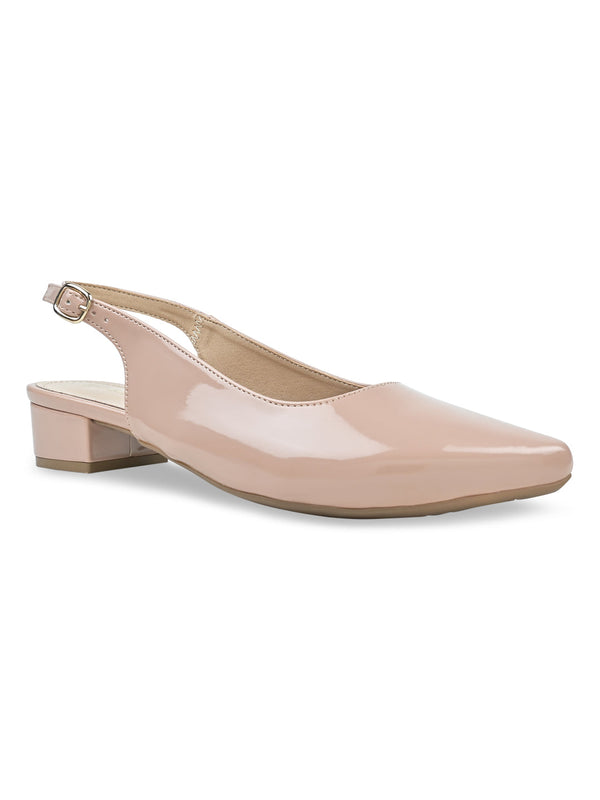 Rocia By Regal Nude Women Sling Back Pumps