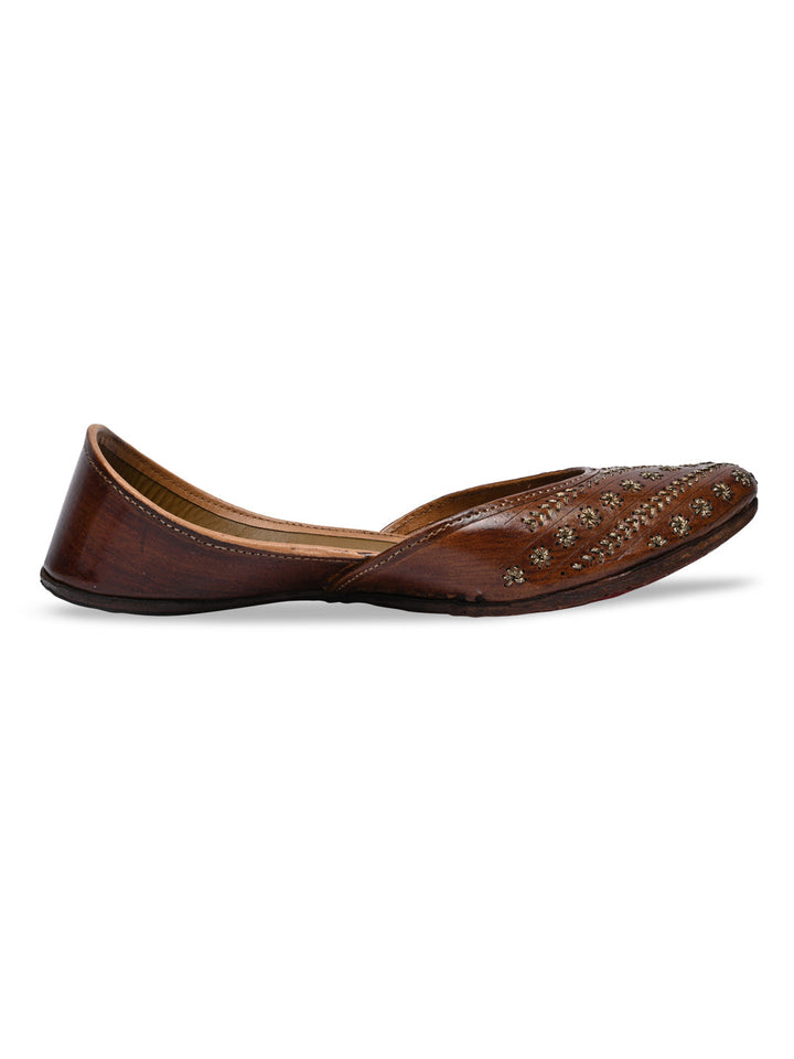 Rocia By Regal Brown Women Leather Jutties