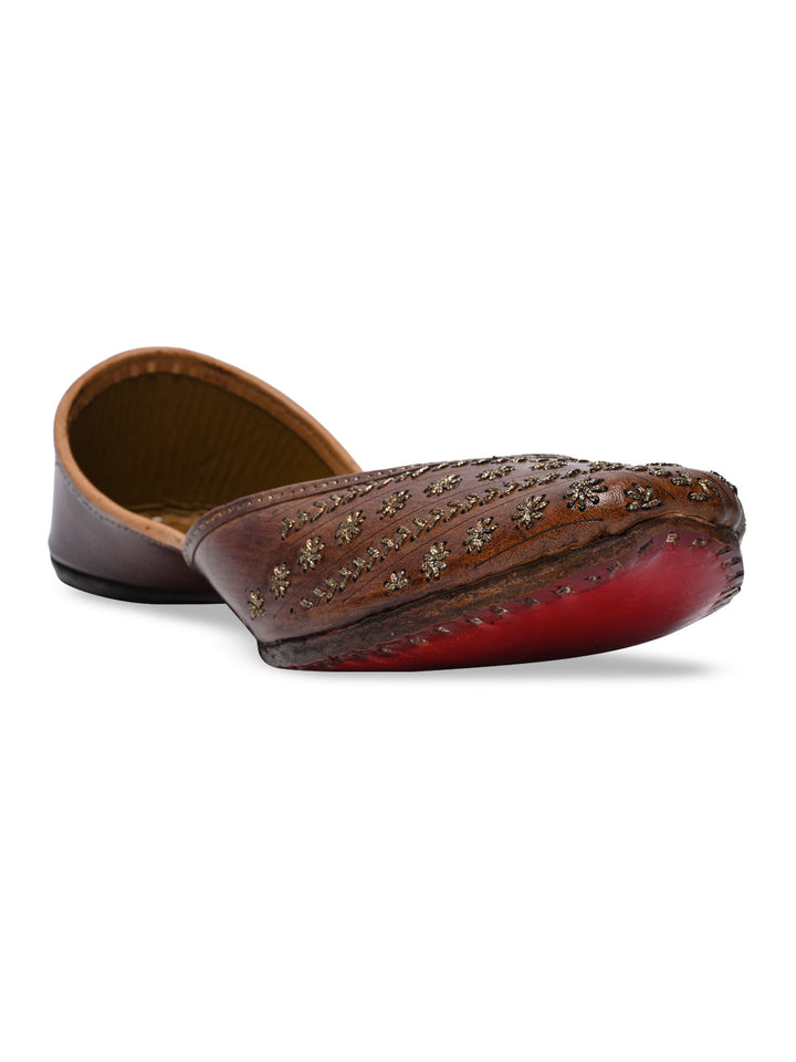 Rocia By Regal Brown Women Leather Jutties