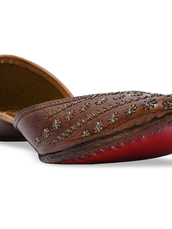 Rocia By Regal Brown Women Leather Jutties