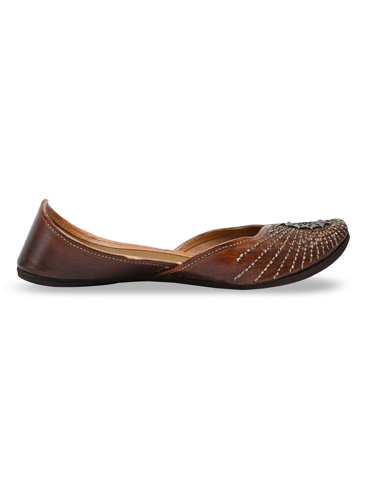 Rocia By Regal Brown Women Leather Jutties