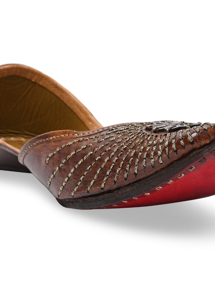 Rocia By Regal Brown Women Leather Jutties