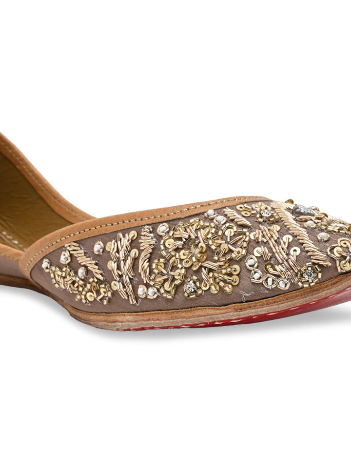 Rocia By Regal Nude Women Embroidered Mojris