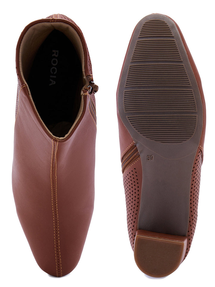 Rocia By Regal Tan Women Ankle Length Boots