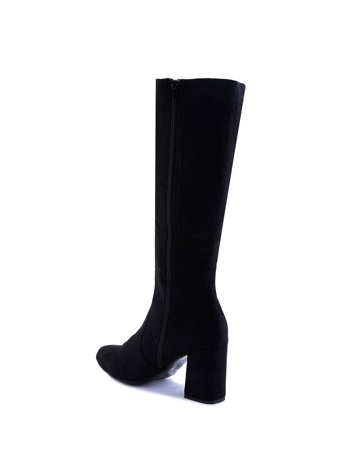 Rocia By Regal Black Women Knee Length Boots