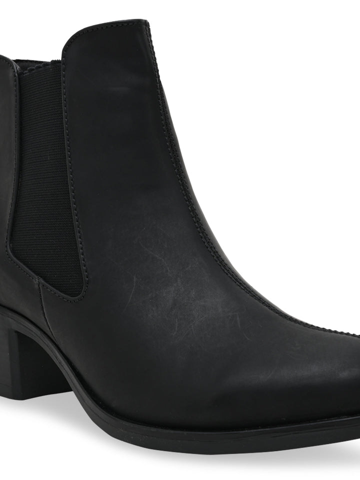 Rocia By Regal Black Women Ankle Length Boots