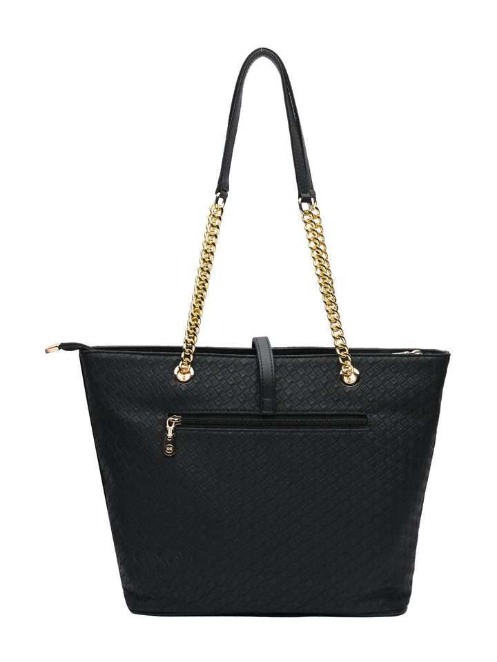 Rocia By Regal Black Womentextured Tote Bag
