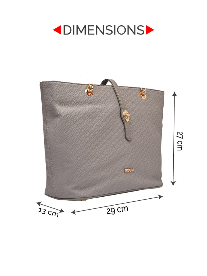 Rocia By Regal Grey Womentextured Tote Bag