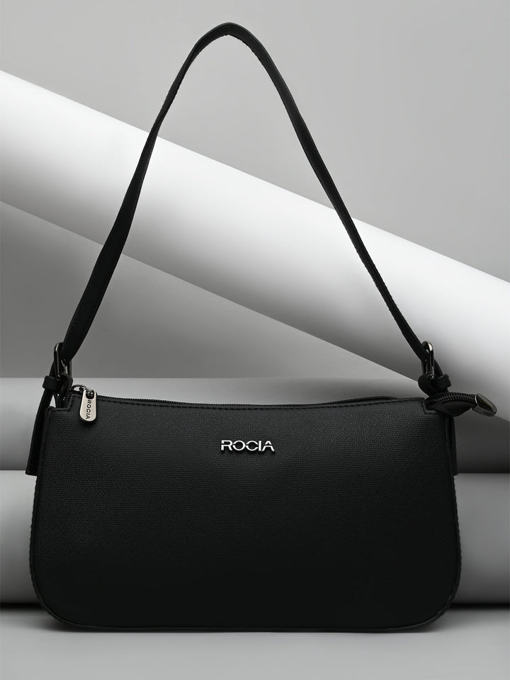 Rocia By Regal Black Women Solid Shoulder Bag