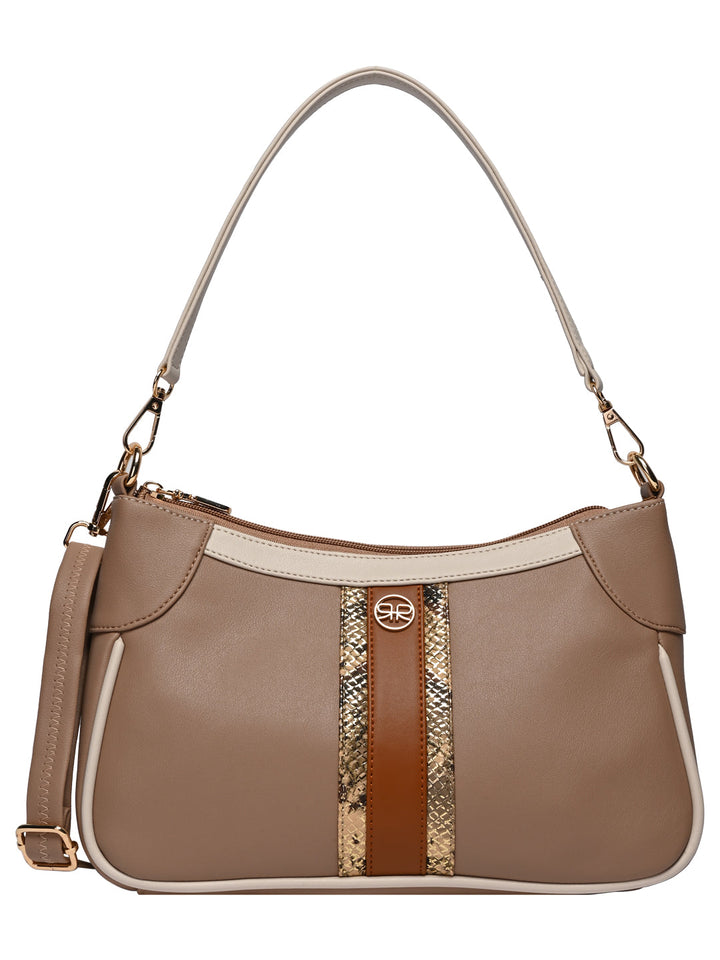 Rocia By Regal Beige Women Classy Shoulder Bag