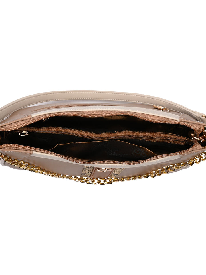 Rocia By Regal Beige Women Classy Shoulder Bag