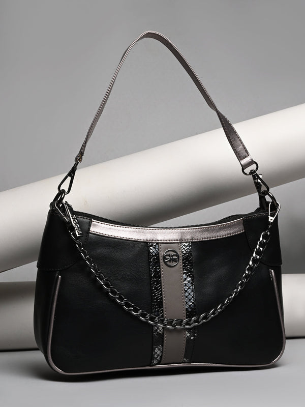Rocia By Regal Black Women Classy Shoulder Bag