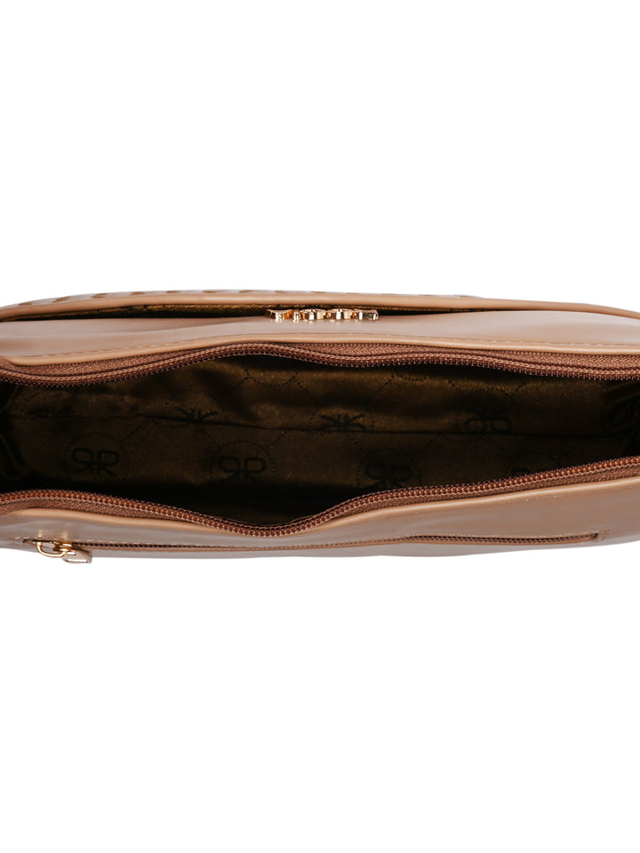 Rocia By Regal Nude Women Woven Shoulder Bag