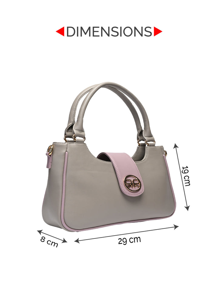 Rocia By Regal Grey Women Smart Shoulder Bag