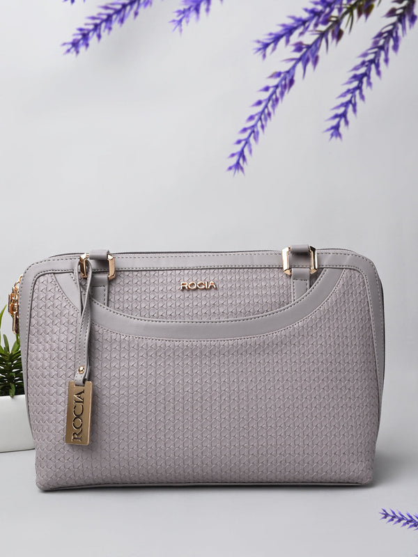 Rocia By Regal Lilac Women Woven Textured Shoulder Bag