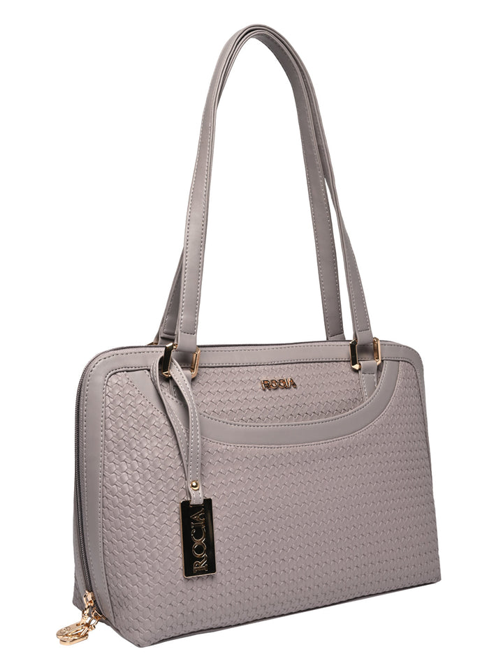 Rocia By Regal Lilac Women Woven Textured Shoulder Bag