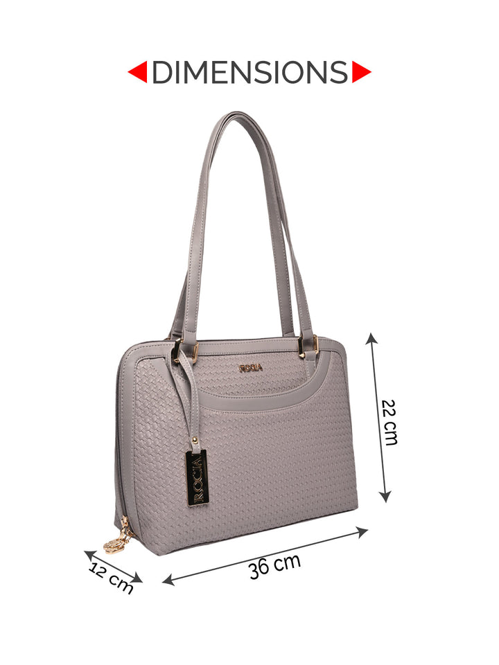 Rocia By Regal Lilac Women Woven Textured Shoulder Bag