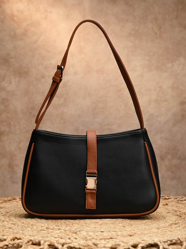 Rocia By Regal Black Women Casual Shoulder Bag