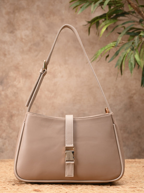 Rocia By Regal Cream Women Casual Shoulder Bag