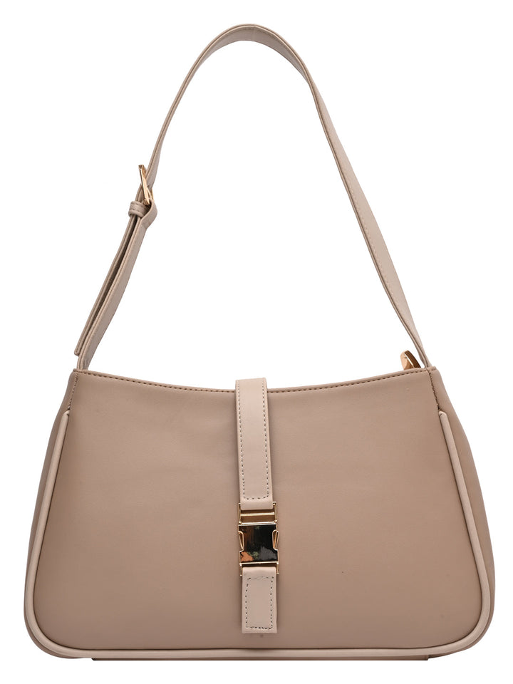 Rocia By Regal Cream Women Casual Shoulder Bag