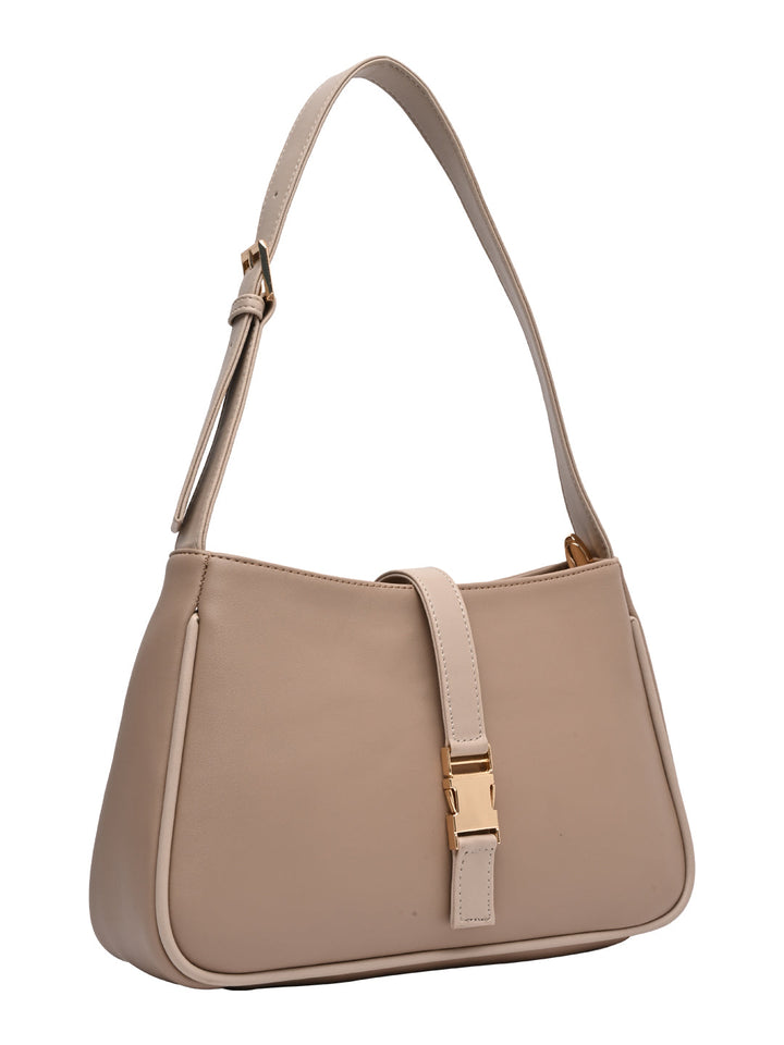 Rocia By Regal Cream Women Casual Shoulder Bag
