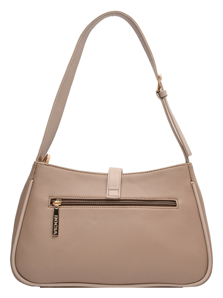 Rocia By Regal Cream Women Casual Shoulder Bag