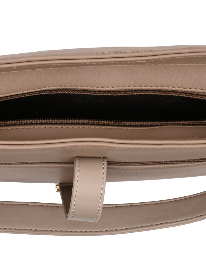 Rocia By Regal Cream Women Casual Shoulder Bag