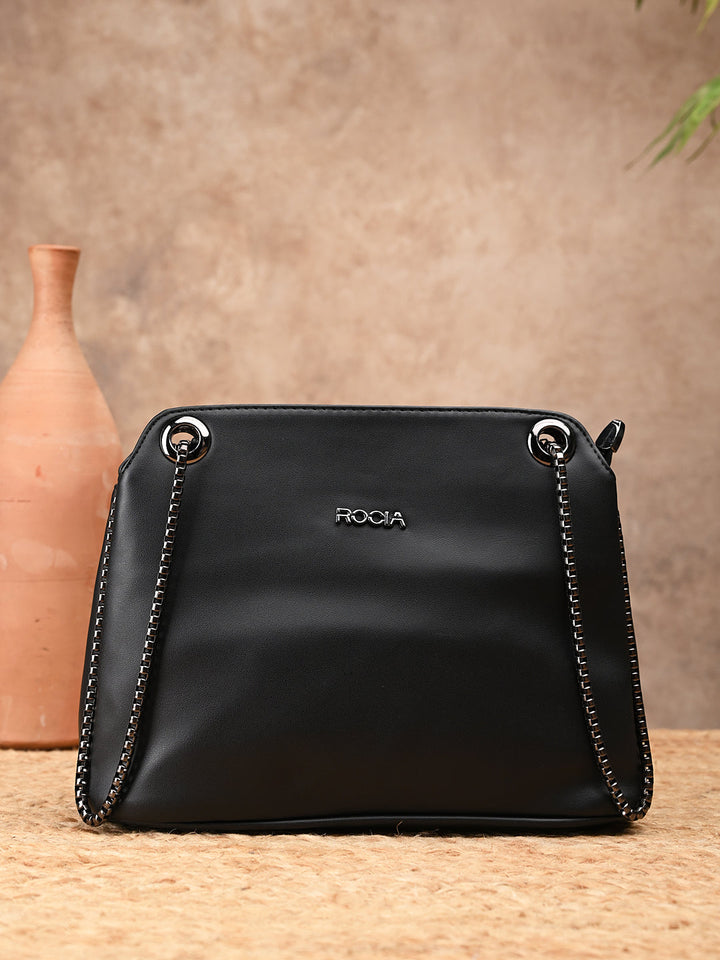 Rocia By Regal Black Women Casual Shoulder Bag