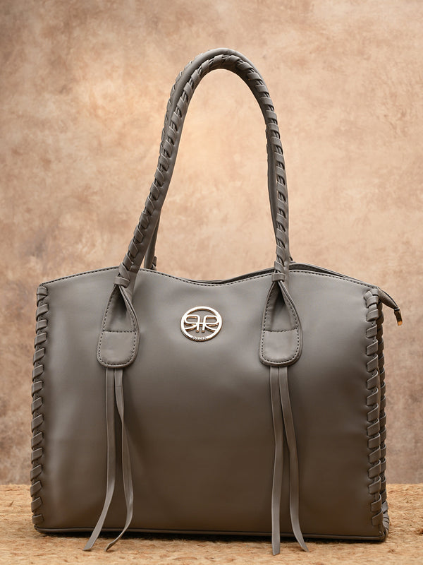 Rocia By Regal Grey Women Casual Tote Bag