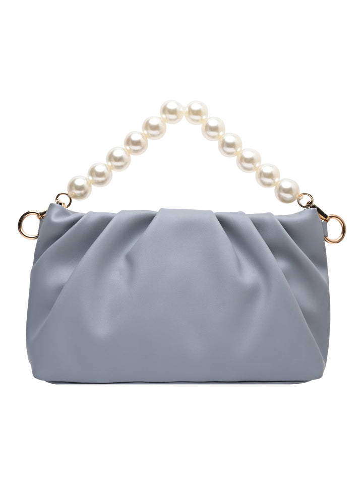 Rocia By Regal Blue Women Pearl Handle Bag