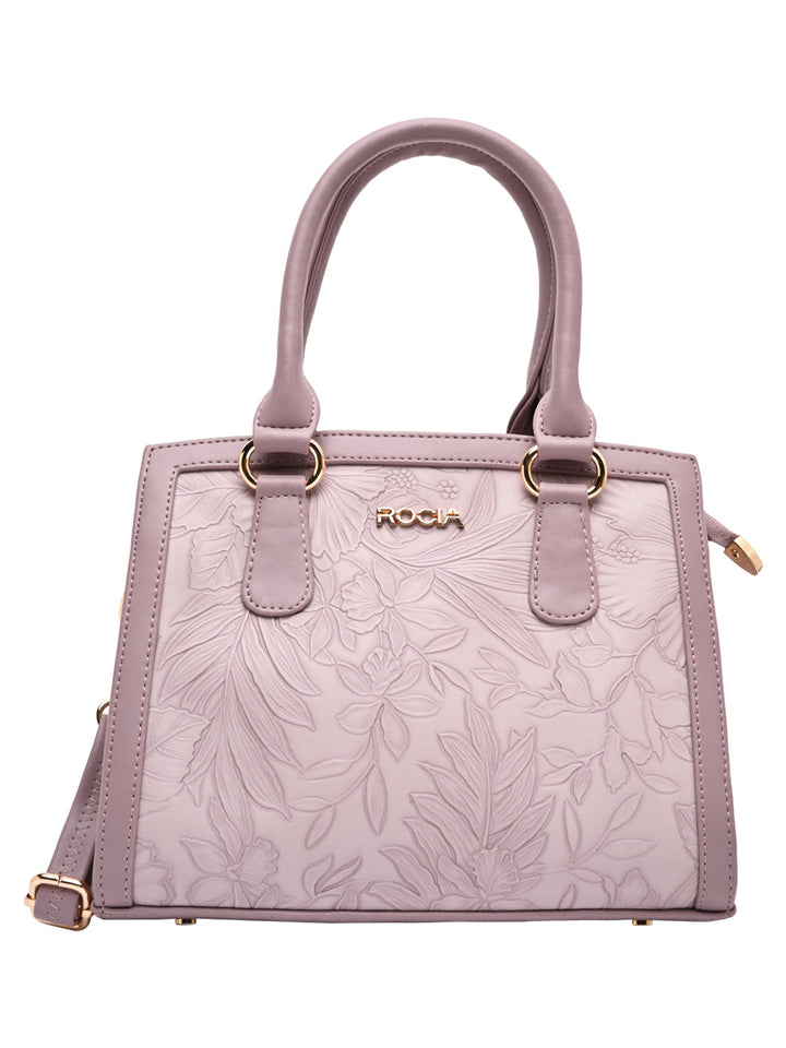 Rocia By Regal Lilac Women Flower Patterned Self Handbag