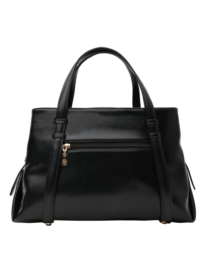 Rocia By Regal Black Women Solid Multi Compartent Work Bag