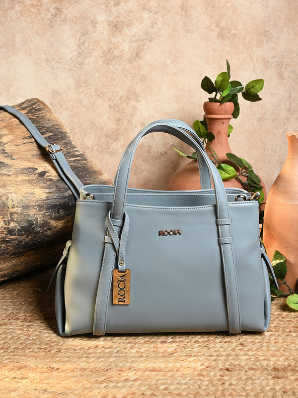 Rocia By Regal Blue Women Solid Multi Compartent Work Bag