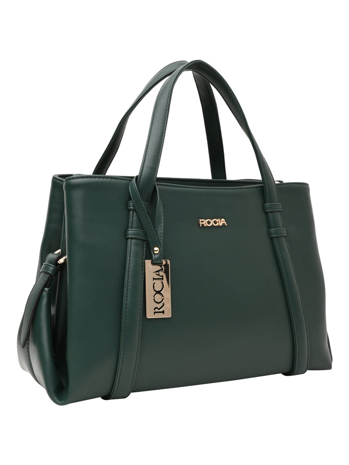 Rocia By Regal Green Women Solid Multi Compartent Work Bag