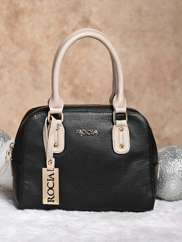 Rocia By Regal Black Women Cute Small Drymill Handbag