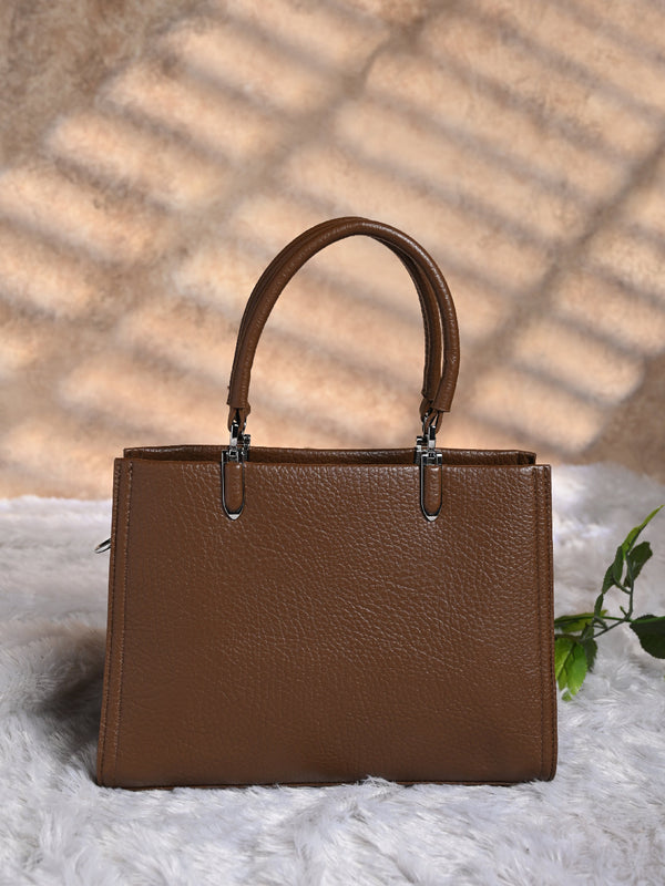 Rocia By Regal Brown Women Classic Solid Handbag