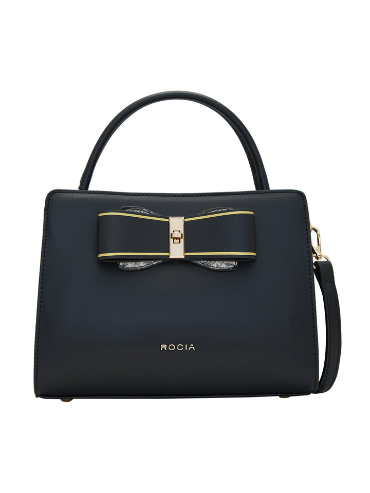 Rocia By Regal Black Women Smart Bow Embellished Bag